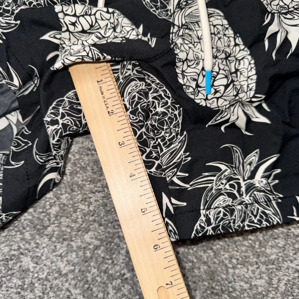 Tommy Bahama Swim Trunks Mens Pineapple Graphic Black XXL NEW